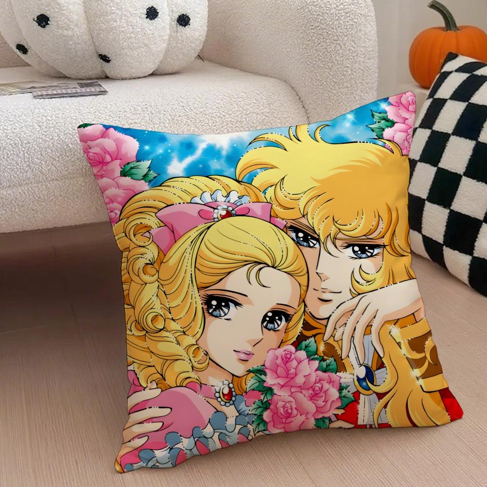 Androgynous Noble RRosa De VVersalhes Oscar Cushion Cover Throw Pillow Cover Hidden Button Durable Polyester Chair Cushion