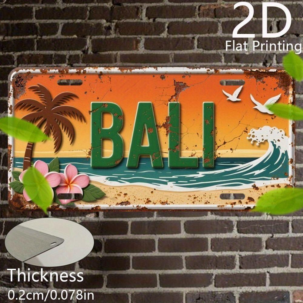 Tin Sign Wall Art Decor, Decorative Metal Painting 20x30cm