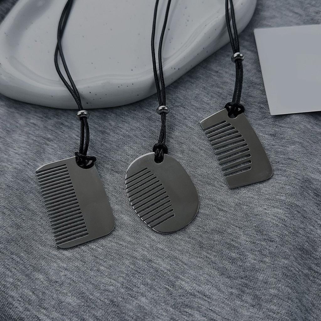 Multipurpose Adjustable Necklace Styling Sturdy Steel Comb Pendant Elegant Hair Jewelry Accessory for Daily Party Looks