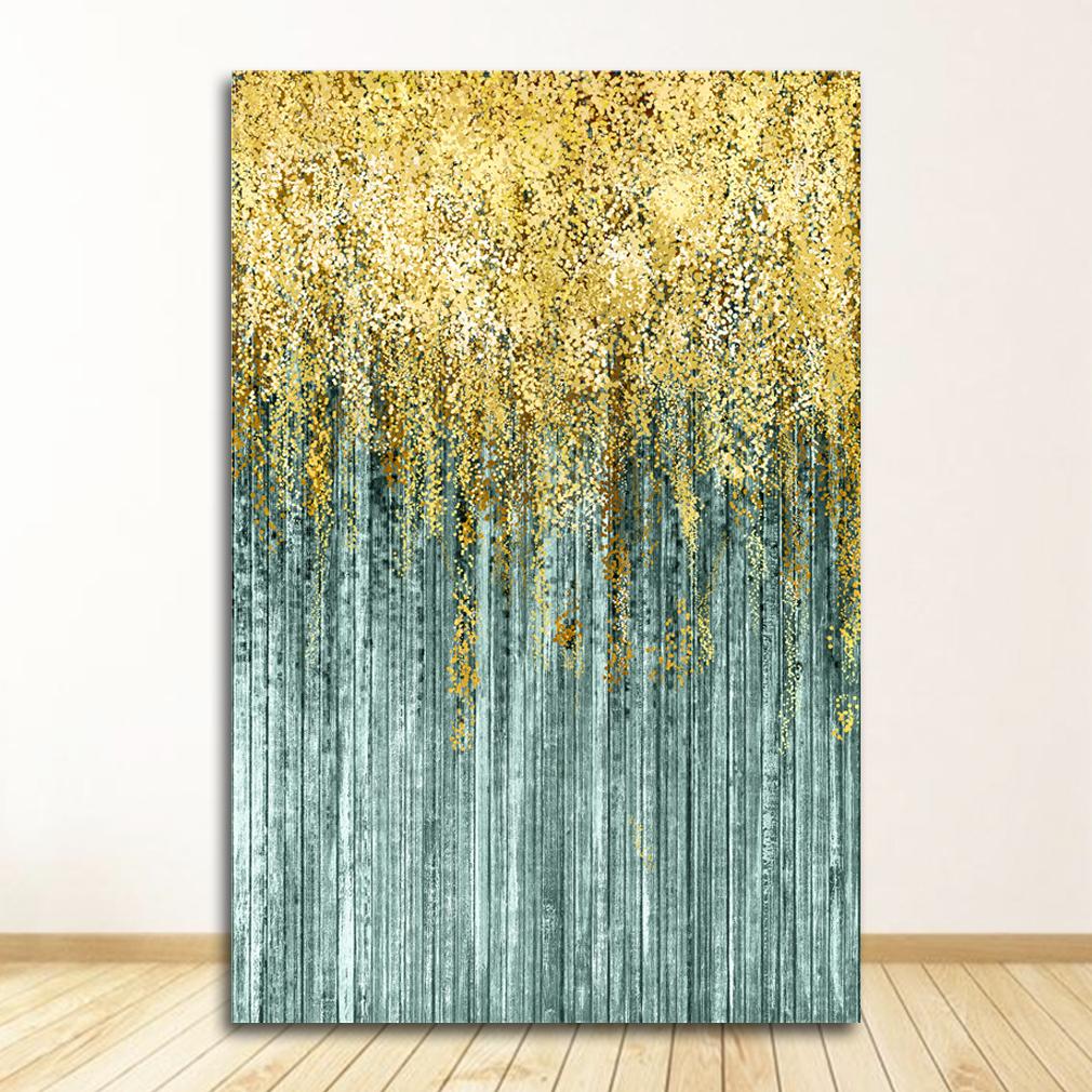 Abstraktní zlaté tečky Plakáty a obrazy Luxusní nástěnné obrazy na plátně do obývacího pokoje Moderní domácí dekor bez rámu