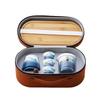 Portable Travel Tea Set for Company Annual Meeting, Quick Tea Cup Small Set, Outdoor and Home Use Kung Fu Tea Cup Teapot Gift