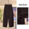 Women's High-Waisted Wool Wide-Leg Pants - Autumn Winter 2025 Bestseller with Velvet Slimming Base.