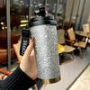 Sparkling Thermos Cup Stainless Steel Hot Drink Water Glass Large Capacity Beverage Cups Milk Tea Coffee Latte Cold Drink Mugs