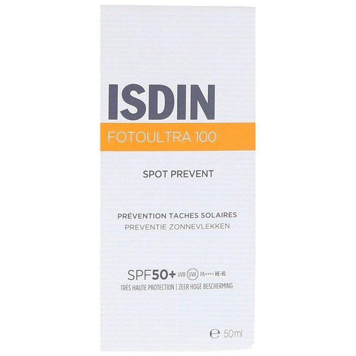 Isdin FotoUltra 100 Spot Prevent Prévention Taches Solaires SPF 50+ 50 ML