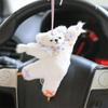 Cute Cartoon Ballet Boston Bear Pendants Soft Stuffed Animal Bear Keyrings  Bear Keyrings Dancing Bear Decoration Bag Charm