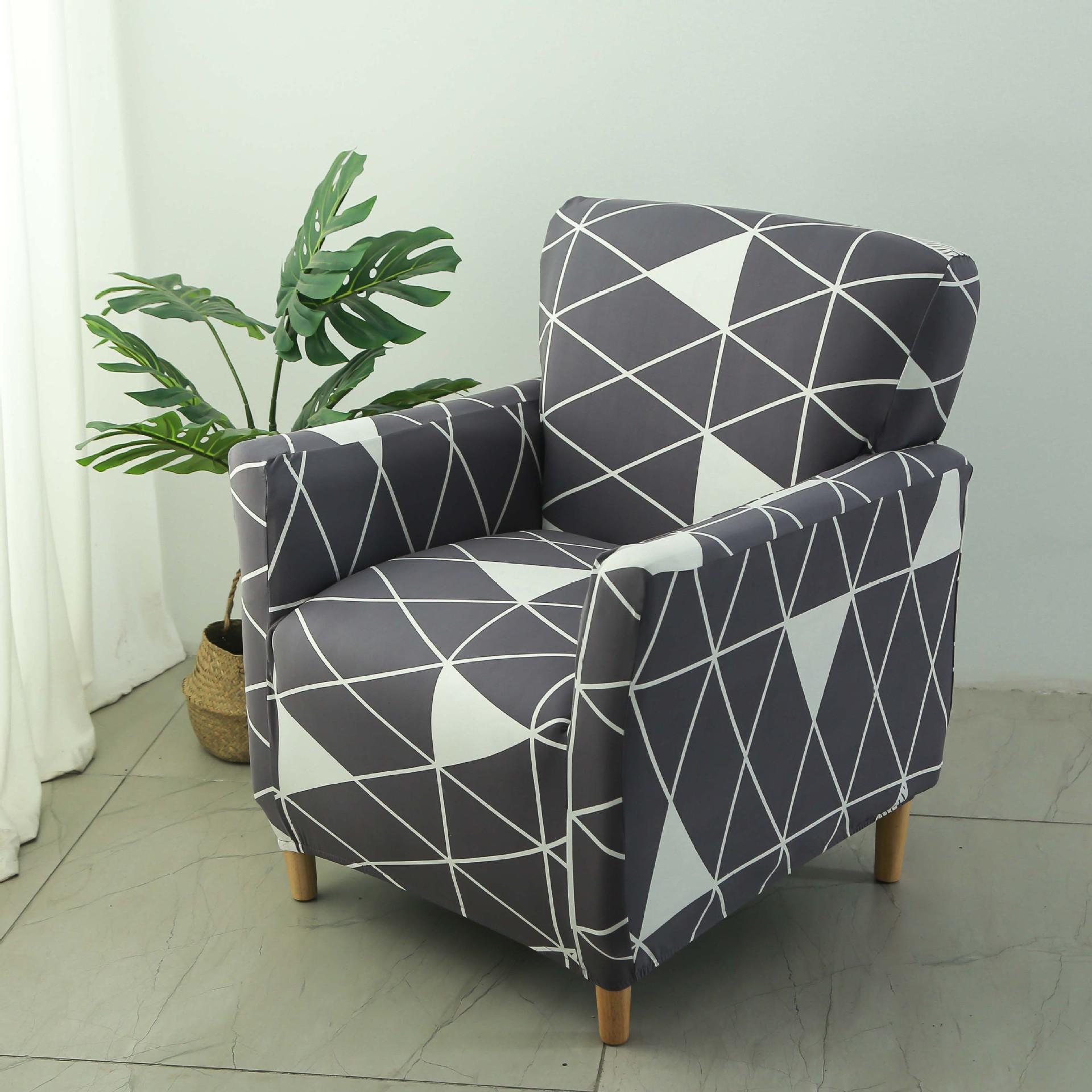 

Elastic Sofa Chair Cover High Backrest All-inclusive Chair Cover Beauty Chair Cover Hotel Home Use Casual Single Tiger Bench Covering One Size