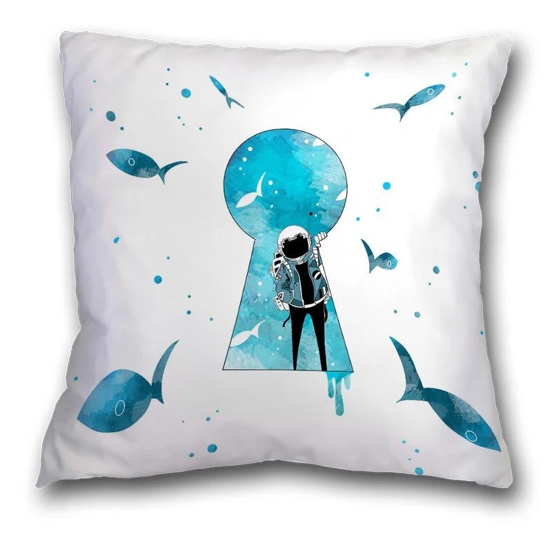 Astronaut Decorative Pillowcase Office Living Room Car Ornaments Home Pillowcase