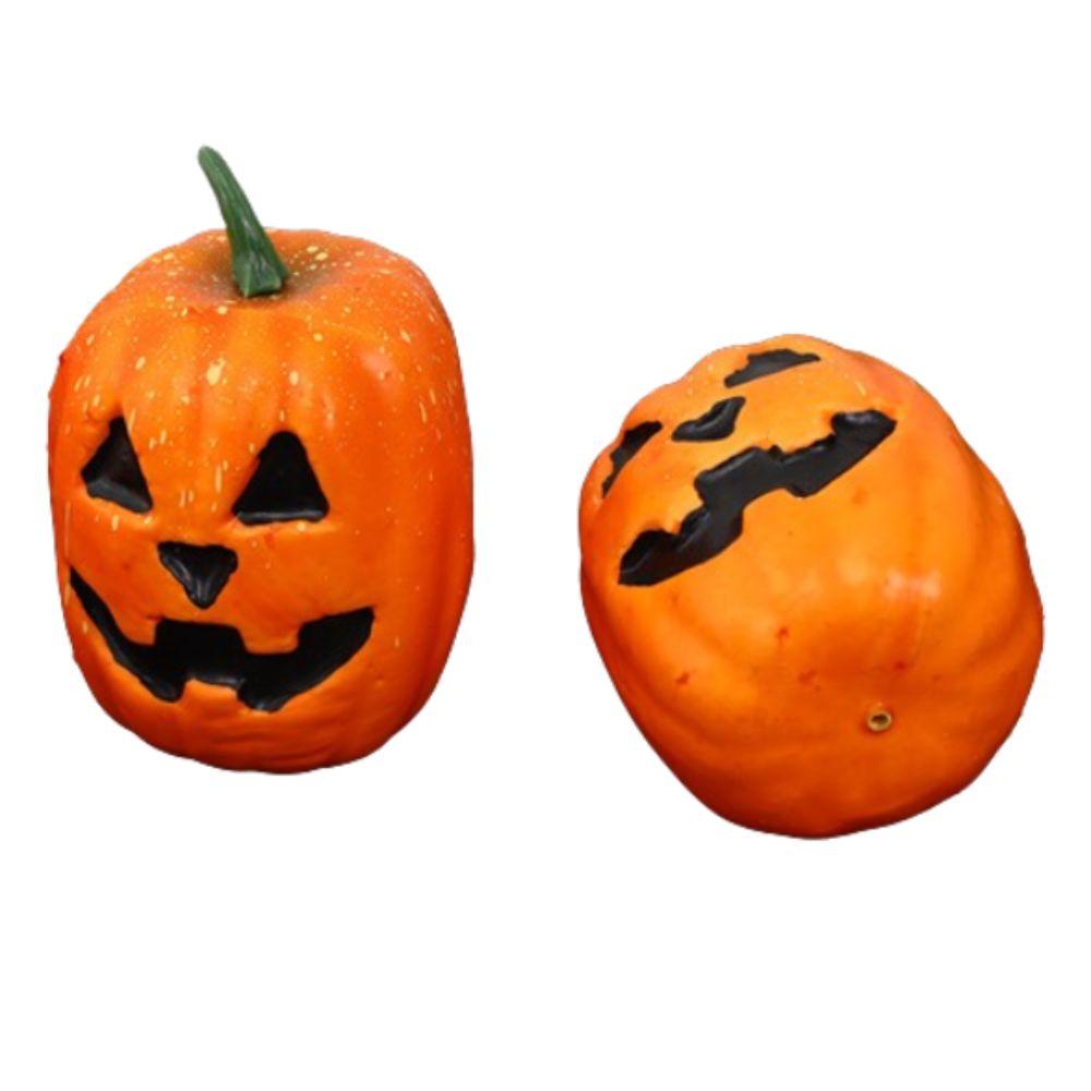 Cartoon Artificial Pumpkins Ornament DIY Handmade Craft Fake Pumpkins Model Thanksgiving