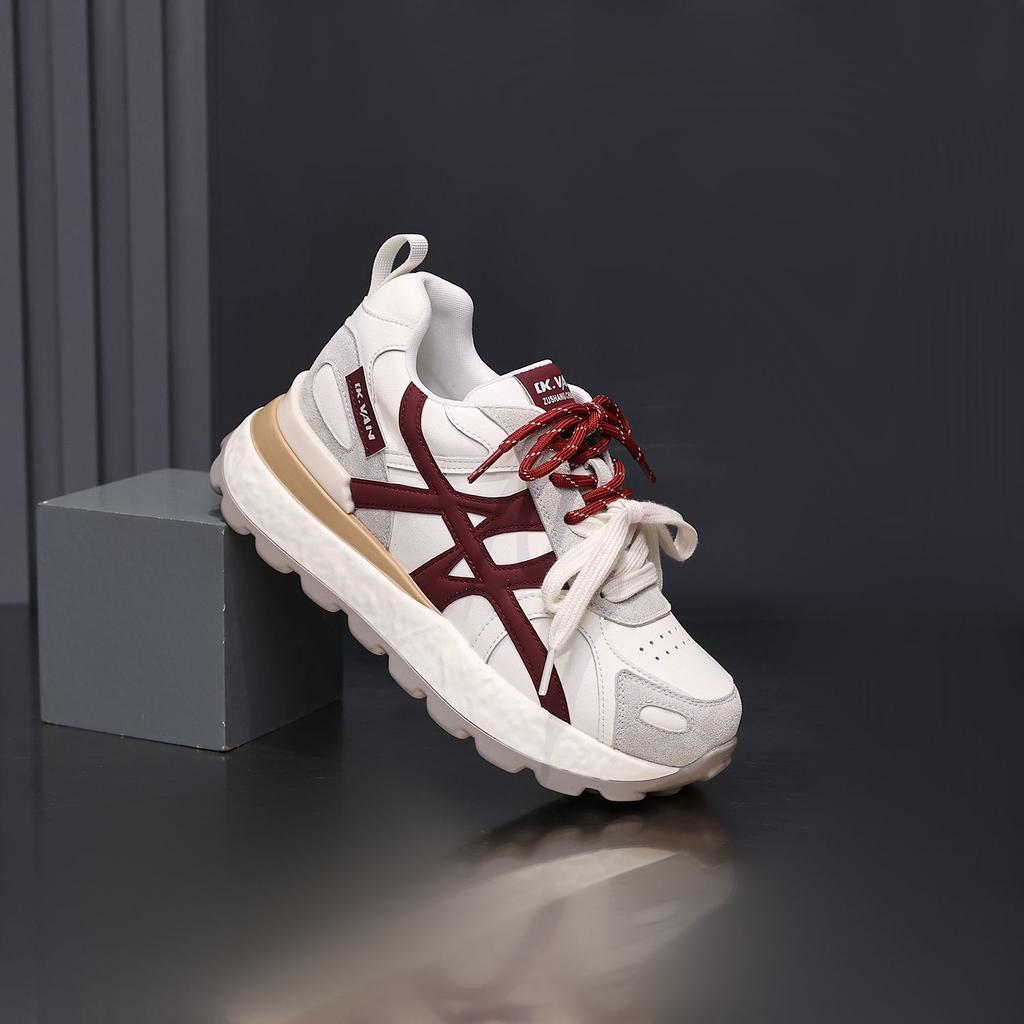 7cm Damen Weiße Sportschuhe, Höhenvergrößernde Sportschuhe, Herbst Casual, Atmungsaktiv, Bequemer Sport