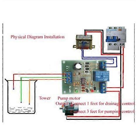 12V Automatic Pumping Water Drainage Circuit Board Liquid Level Relay Water Level Switch Sensor Controller