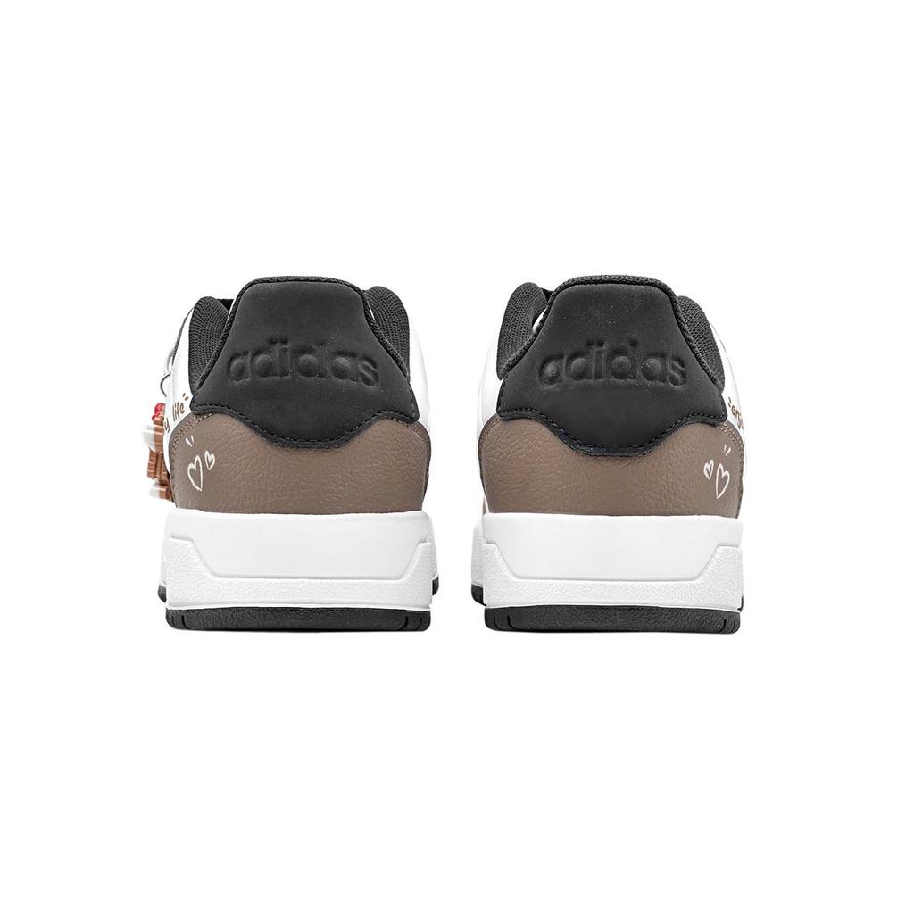 Adidas Neo Entrap Caramel Cookies Slip Resistant Abrasion Resistant Low top Vintage Basketball Shoes Unisex IE3905(Team88-S-BOX)