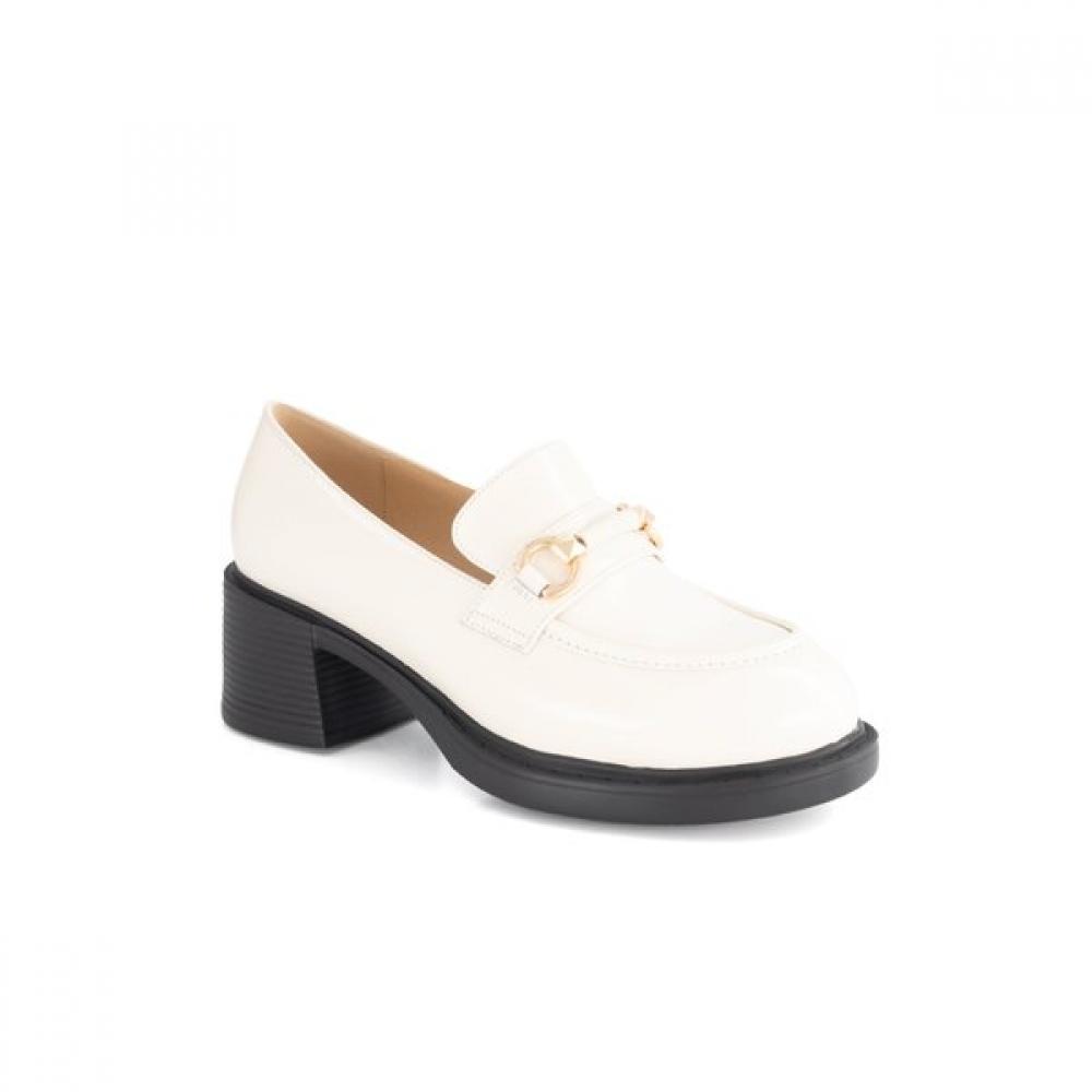 Kumkang Renoir Women S Leather Strap Point Loafer Renpuc5778k9 225/white