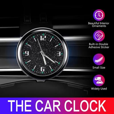 Auto Nachtleuchtende Digitaluhren Display Elektronische Quarzuhr Armaturenbrett Air Vent Stick-On Uhr SUV Autos Auto Innenzubehör