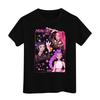 Boys Girls Round Neck Casual Printed Short-sleeved T-shirt Top
