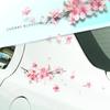 Rosa Kirschblüten Floral Autoaufkleber Liebe Auto Vinyl Aufkleber Stoßstange Fenster für Frauen Autotuning Styling Zubehör