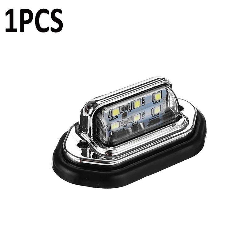 6LED Car Truck License Plate Light  Universal Car Truck Bus Motorcycle Truck License Plate Light Safety Driving Lamp Light 12V