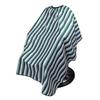 Hair Cutting Cloth Waterproof Green Stripe Printed Cleanable Adjustable Hair Styling Barber Cape