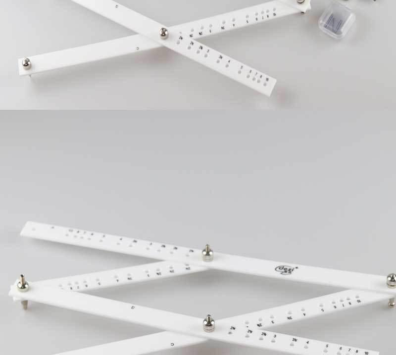 German Brand 10x Magnifying Ruler for Drafting, Drawing, and Engineering Design