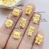 50Pcs Cute Mini Cartoon Bear Nail Art Resin Designer Charms DIY Craft For Nail 3D Decorations Jewelry