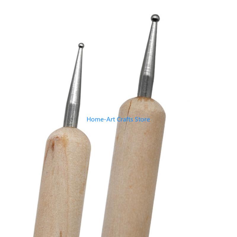 Y3NA 5 Pcs Clay Carving Tool Art Dotting Tool Double Headed Dotting Pen
