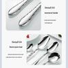 Helong 304 Stainless Steel Soup Ladle with Forged Hammer Pattern and Thick Handle