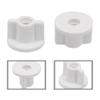 6MM Kunststoffschraube Gegenmutter Ersatz für Toilettensitz Unterseite - 2 Stück Weiße Befestigungsmutter Kompatibel mit 6MM Schrauben & 2,5cm Größe