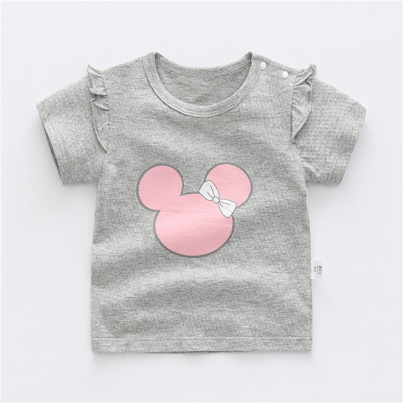 Baby Top Pure Cotton Short-sleeved Baby Girl Summer Thin Children's Clothing 0 Years Old 1 Boy T-shirt 3 Children Half-sleeved Children