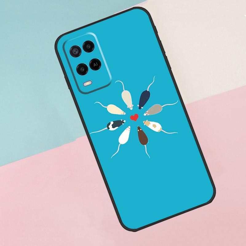Mouse Rat For Oppo A18 A38 A78 A98 A96 A58 A17 A77 A80 A40 A60 A16 A76 A74 A94 A54 A15 A57S Phone Case