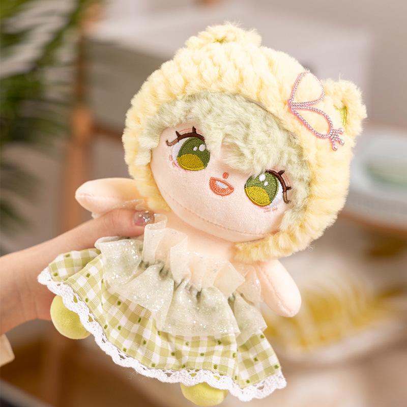 

Кукла из хлопка, нарядная кукла, милая маленькая девочка, играющая в домик, плюшевые игрушки, детский подарок на день рождения 20cm