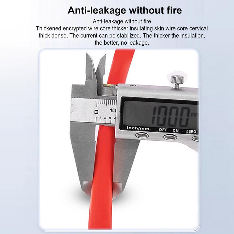 Jumper Cables Booster Battery Cables Safety Assistance With Alligator Clips Roadside Accessories For 12V 24V Battery Car Trucks