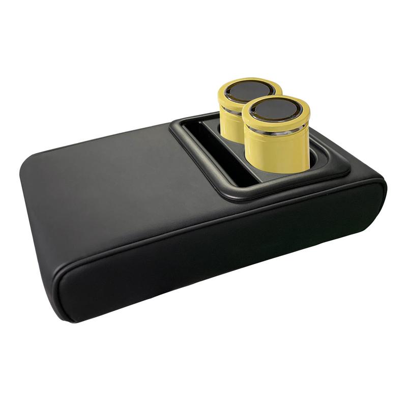 Universal Car Center Console Cover PU Leather Breathable Center Console Box Cover Anti-scratch Armrest Box Protective Cover