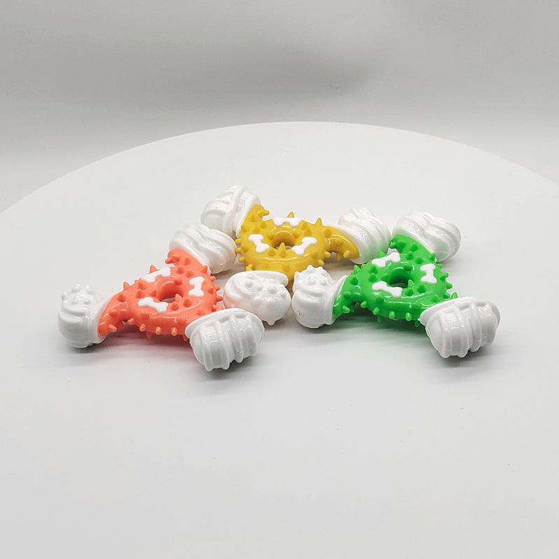 Nylon Chew Triangle Bone: Bite-Resistant, Teeth-Cleaning Dog Toy for Interactive Chewing & Boredom Relief