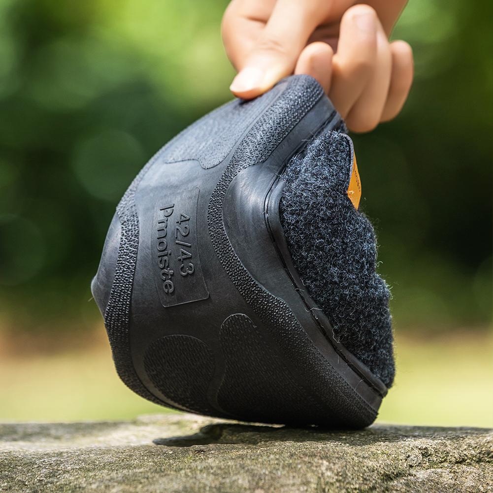 Pánské super měkké plstěné pantofle s polštářky z paměťové pěny - Teplé zimní domácí boty s protiskluzovou pohodlnou podrážkou z TPR