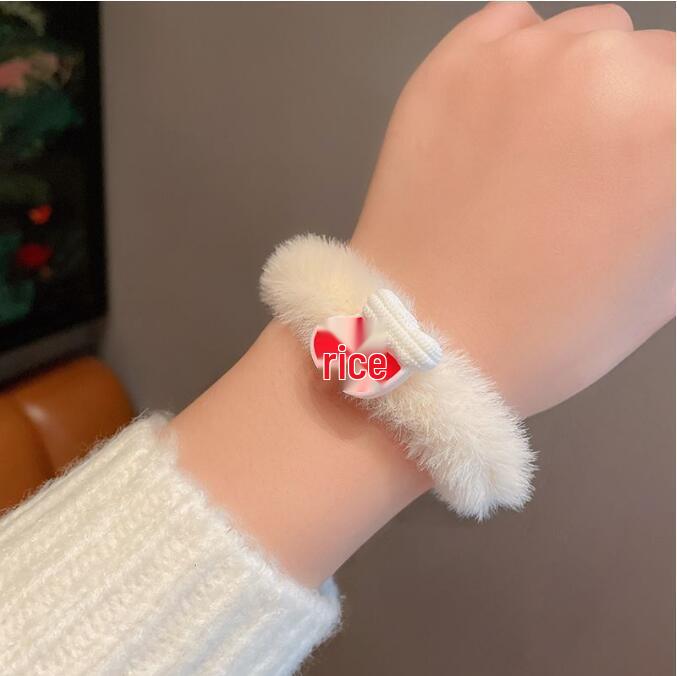 Christmas Reindeer Plush Scrunchies - Cartoon Hair Ties & Accessories, Set of 20