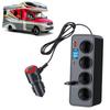 Car RV Truck Trailer Digital Display Vehicle Charger Multifunctional USB Fast Charging Charger Adapter QC3.0+Type-C Universal