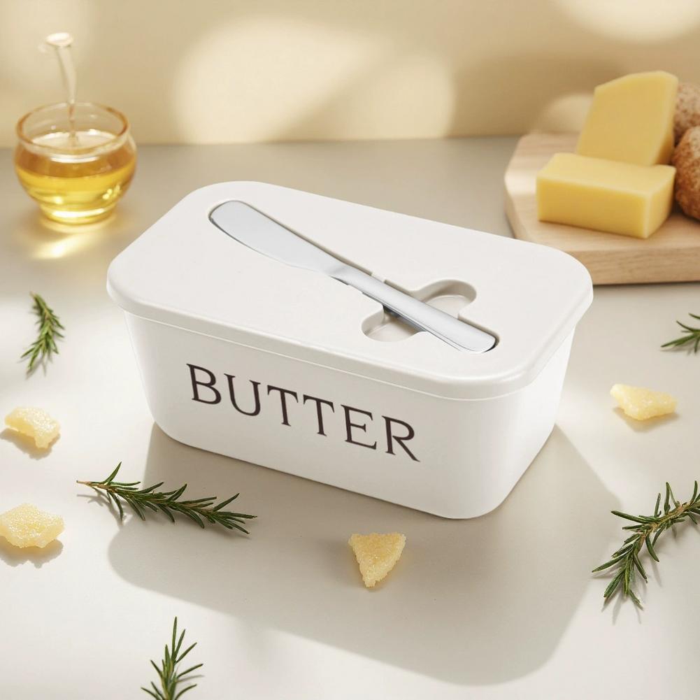 Butter Box Set With Lid For Refrigerator Storage Easy To Clean Surface Ideal For Hotels Homes Restaurants Butter Dish Serving