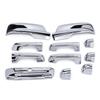 ABS Exterior Overlay Trim for 1500 2019-2026 Pickup, Silver Mirror Cover, Door Handle and Tailgate Handle Cover Set