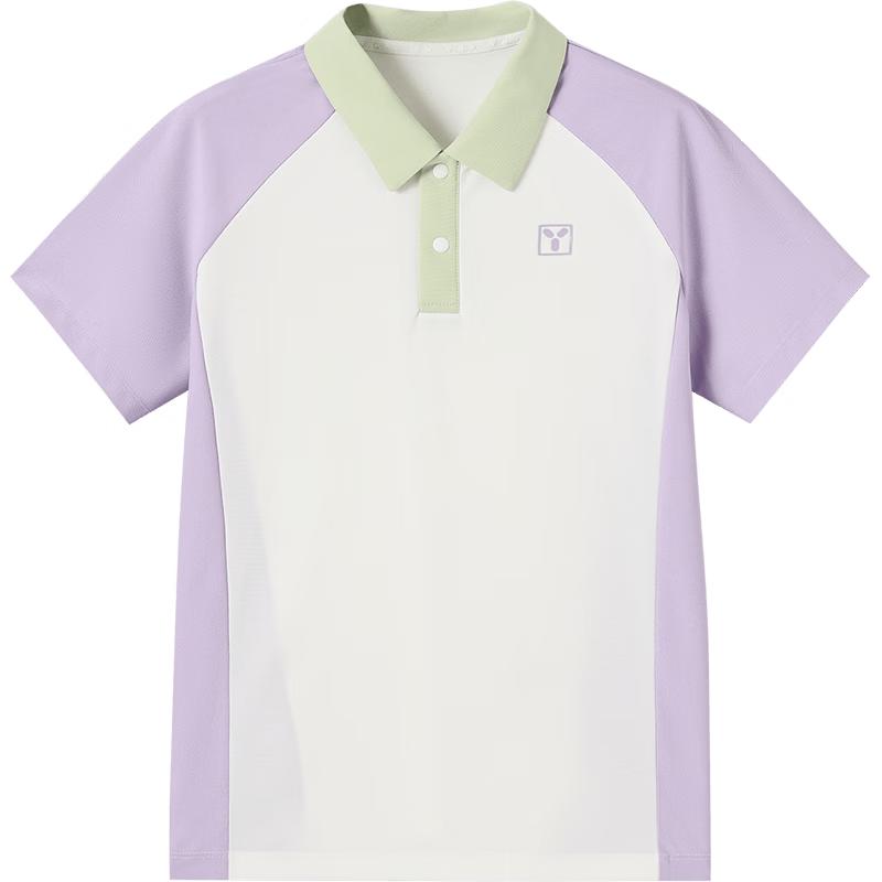 YEEHOO Girls Cool & Breathable Color-block Polo T-shirt 110