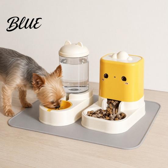 Cat Food Dispenser 2Pcs/Set Automatic Pet Feeders Feeder And Water Convenient Dispenser