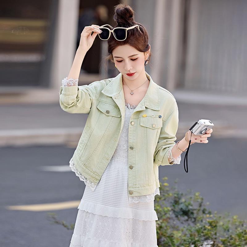 Spring 2025 Women's Versatile Short Denim Jacket: HJ2525
