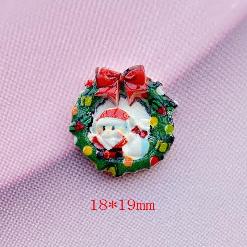 10/20Pcs New resin Cute Mixed Christmas series Flat back Cabochon Scrapbooking Hair bow Center Embellishments DIYAccessories F37