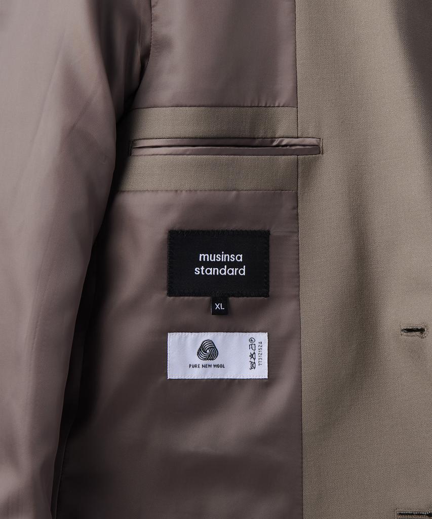 Musinsa Standard Basic Wool Blazer [Dusty Beige]
