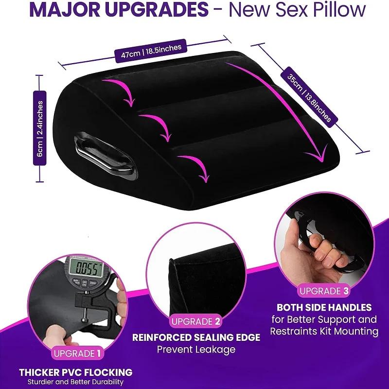 Inflatable Pillow for Sex Toys for Couples Furniture Sexy Sextoys Erotic  Sexuality Women Sexuals Adults Products Supplies