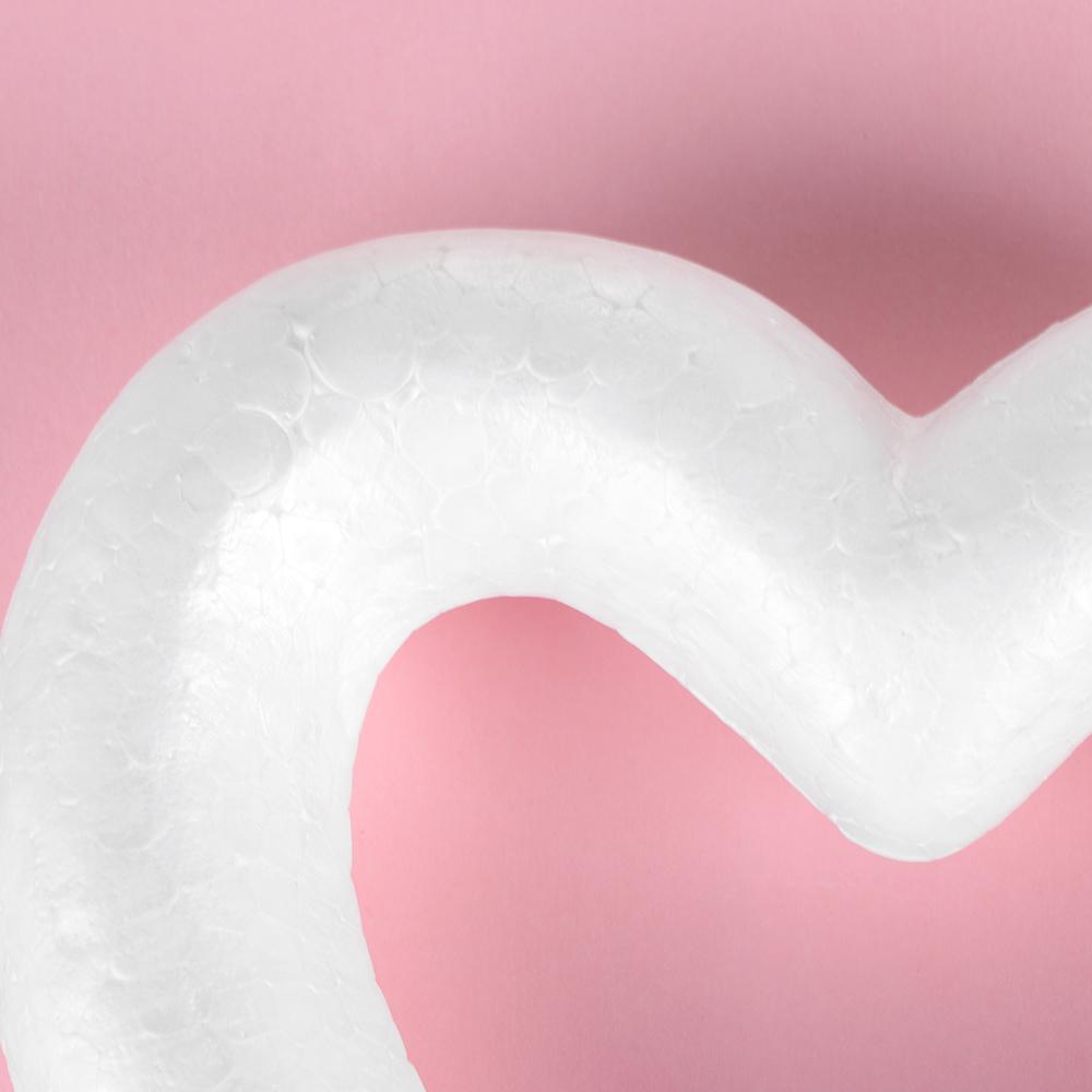 Polystyrene Wedding Decor Valentine's Day White Craft Balls Party Decoration Heart Foam Mould