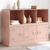 VidaXL Buffet Pink 99x39x73 Cm Steel, Cabinet, Cupboard, Highboard, Sideboard, Storage Cabinet, Organizer of 841788