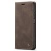 CASEME Case for Samsung Galaxy M33 5G, Leather Wallet Case, Brown