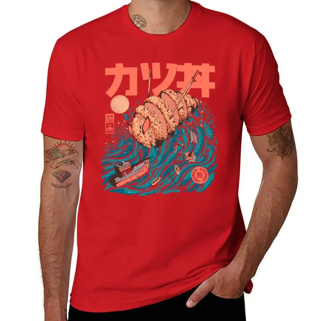 Katsuju T-Shirt aesthetic clothes blacks plain t shirts men