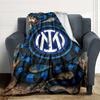 Coperte con Logo Snake Inter Milan in Flanella Stampata Traspiranti Calde Plaid per Casa Ufficio Copriletti 0708a92