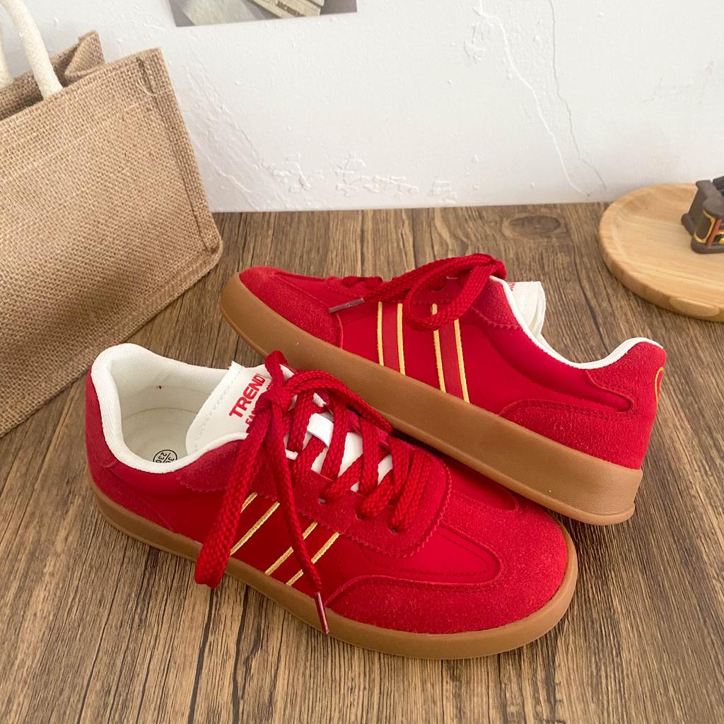 Shoes Retro German Training Board Shoes Women's 2025 Spring New Soft-soled Forrest Gump Women's Shoes Lightweight Sports and Leisure Shoes