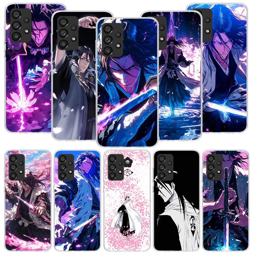 Bleach Kuchiki Byakuya Phone Case for Samsung Galaxy A52 A51 A50S A12 A22 A32 A72 A10S A30S A31 A71 Note 20 Ultra 10 Plus S10 Ga